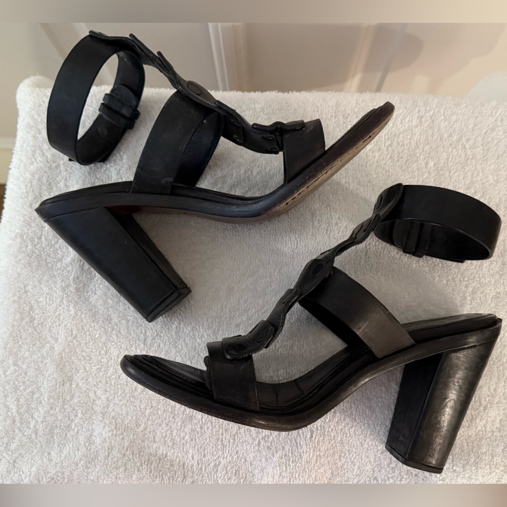 Rag & Bone Black Leather Sandals